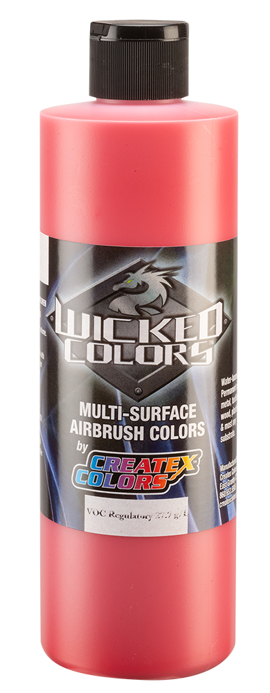 Createx Wicked Opaque Colors Pyrrole Red 16 Oz Anest Iwata Medea Inc