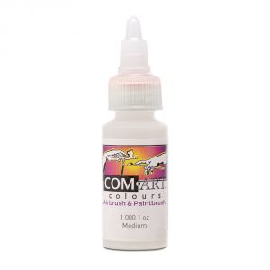 Com Art Medium Water-Based Paint Base 1oz For Airbrush And Paintbrush