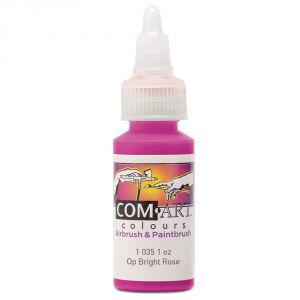 Com Art Colours Acrylic Opaque Bright Rose 1 oz