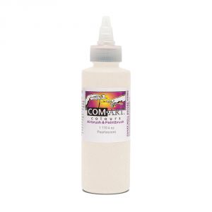 Com Art Colours Water-Based Acrylic Opaque Pearlescent 4oz For Airbrush And Paintbrush