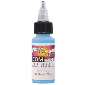 Com Art Colours Acrylic Transparent Phthalo Blue 1 oz