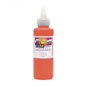 Com Art Colours Water-Based Acrylic Transparent Inner Mouth Flesh 4oz For Airbrush And Paintbrush