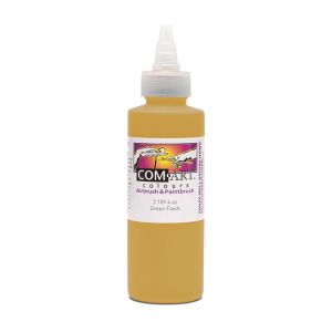 Com Art Colours Water-Based Acrylic Transparent Green Flesh 4oz For Airbrush And Paintbrush
