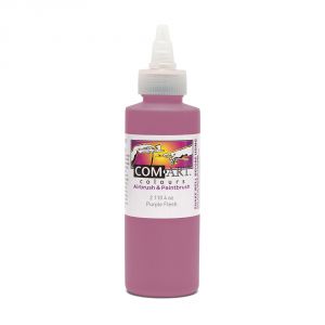 Com Art Colours Water-Based Acrylic Transparent Purple Flesh 4oz For Airbrush And Paintbrush