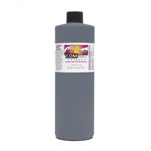 Com Art Colours Water-Based Acrylic Opaque Neutral Gray 50% 16oz For Airbrush And Paintbrush