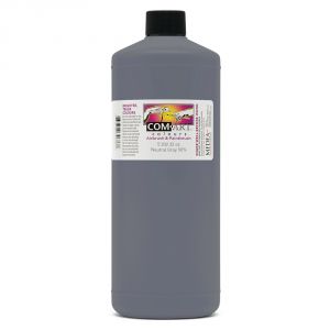 Com Art Colours Water-Based Acrylic Opaque Neutral Gray 50% 32oz For Airbrush And Paintbrush