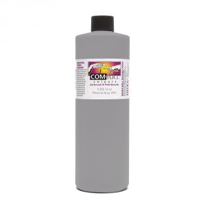 Com Art Colours Water-Based Acrylic Opaque Neutral Gray 20% 16oz For Airbrush And Paintbrush