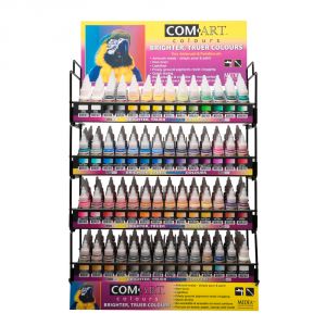 Com Art Colours Acrylic Opaque Rack 1oz Assortment for Retail Display