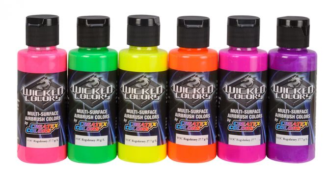 Createx Wicked Colors Airbrush Paint FLUO