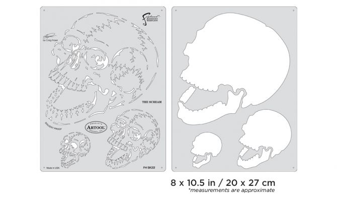 Artool Son of Skull Master Freehand Airbrush Templates by Craig Fraser