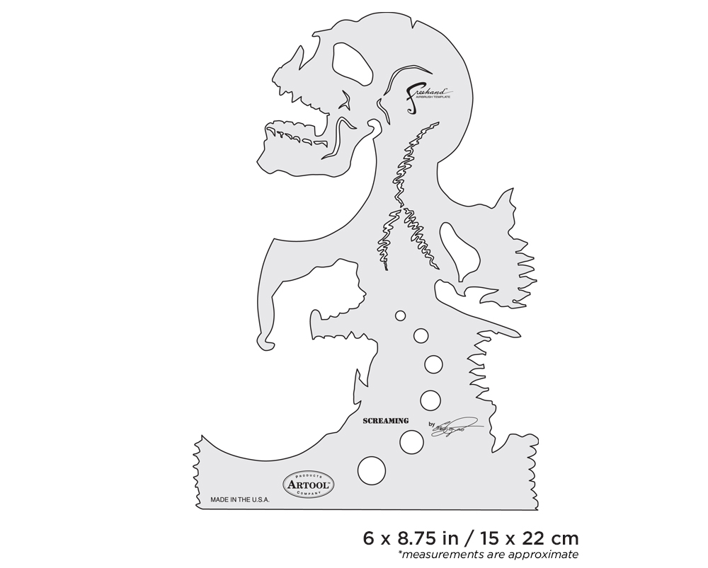 Artool Son of Skull Master Freehand Airbrush Templates by Craig Fraser