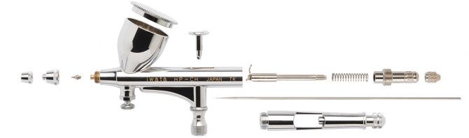 Iwata Hi-Line HP-CH Gravity Feed Dual Action Airbrush: Anest Iwata 