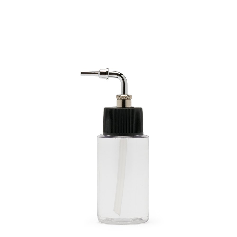 Iwata Crystal Clear Bottle 1 oz / 30 ml Cylinder With Side Feed 