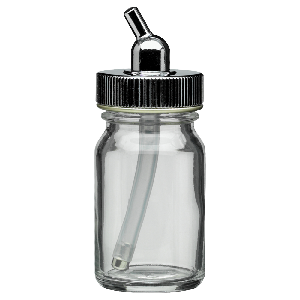 Glass Bottle with Metal Adaptor Cap (0.68 oz / 20 ml): Anest Iwata