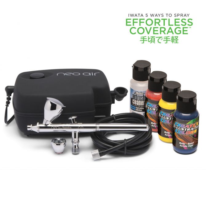 Neo For Iwata Gravity Feed Airbrushing Kit With Iwata Neo Cn