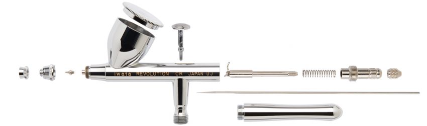 Iwata Revolution HP-CR Gravity Feed Dual Action Airbrush: Anest 